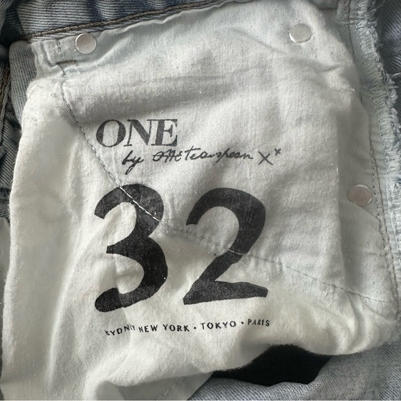 One Teaspoon 2020 Denim Skirt Distressed Size 32 - Picture 7 of 12
